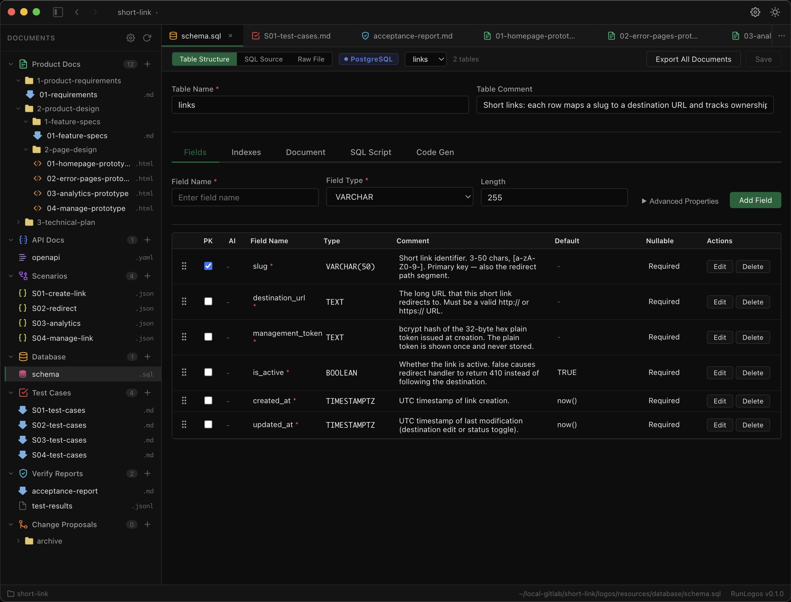 RunLogos Database Editor