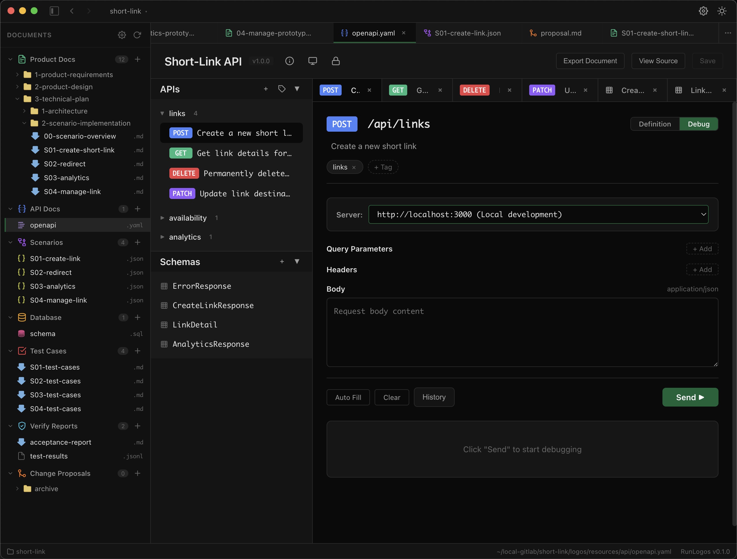 RunLogos API Debugger